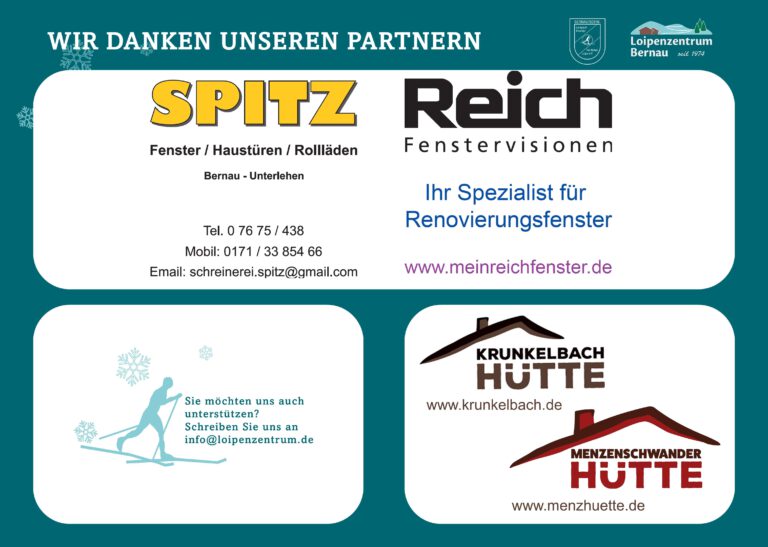 Sponsoren Loipenzentrum Bernau