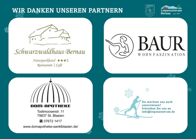 Sponsoren Loipenzentrum Bernau