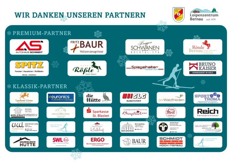 Sponsoren Loipenzentrum Bernau