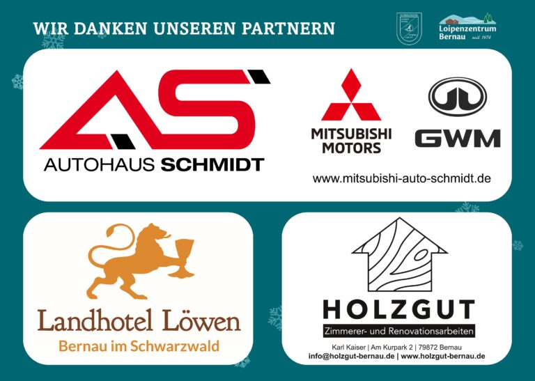Sponsoren Loipenzentrum Bernau