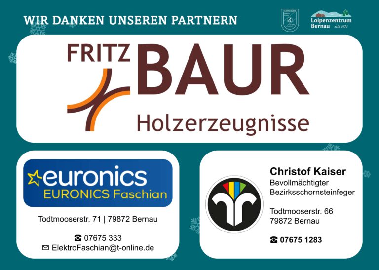 Sponsoren Loipenzentrum Bernau